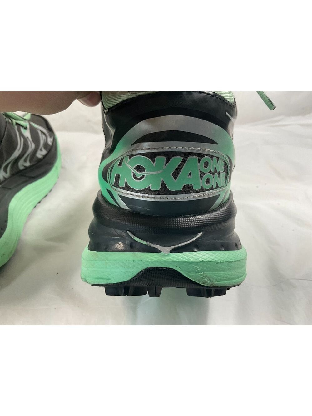 HOKA TOR SPEED 2 WP Size 9.5 athletic SHOES DARK SHADOW MINT GREEN - Picture 11 of 16